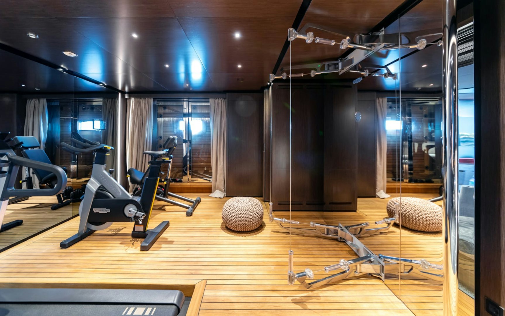 Eight Luxury Charter Yachts with Onboard Gyms